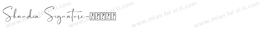 Shandia Signature字体转换